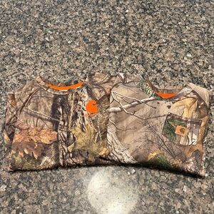 Carhartt Kids Camouflage Long Sleeve Tees - Brown and Green